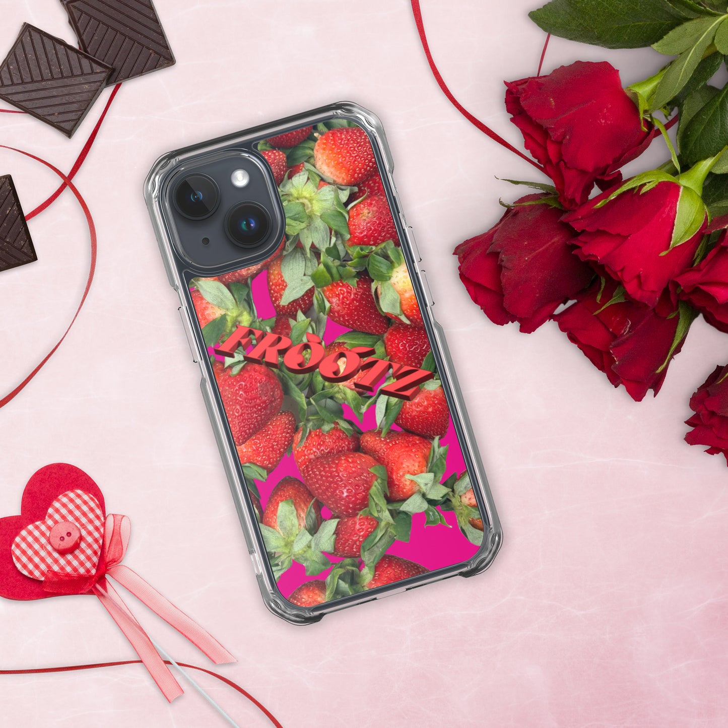 FROOTZ strawberries Clear Case for iPhone®