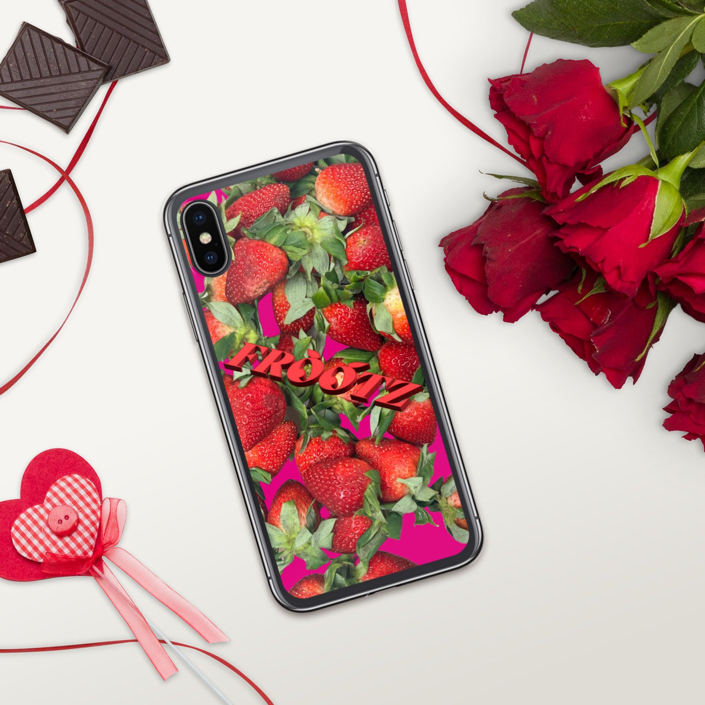 FROOTZ strawberries Clear Case for iPhone®