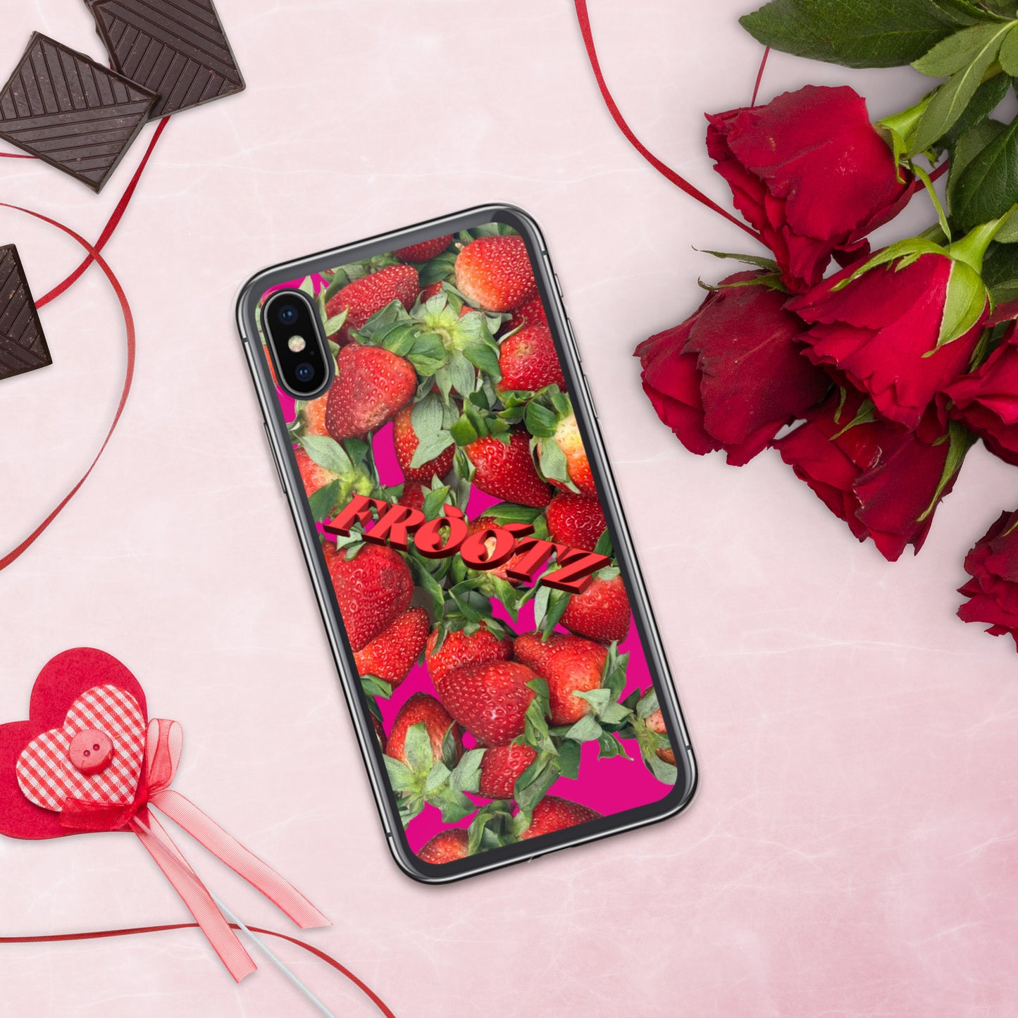 FROOTZ strawberries Clear Case for iPhone®